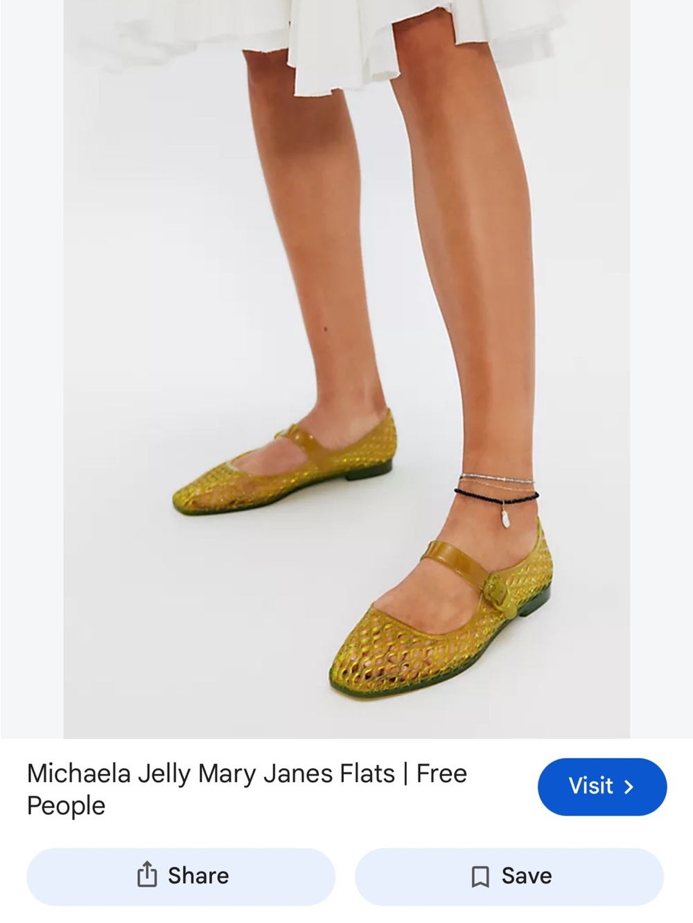 Sam Edelman Michaela Jelly Mary Jane Flats in yellow
